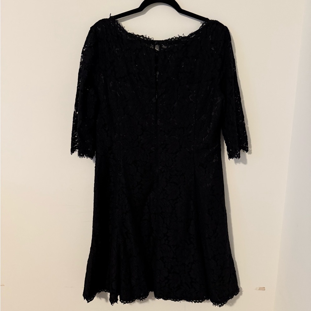 Eliza J A-Line Black Lace Dress Size 14